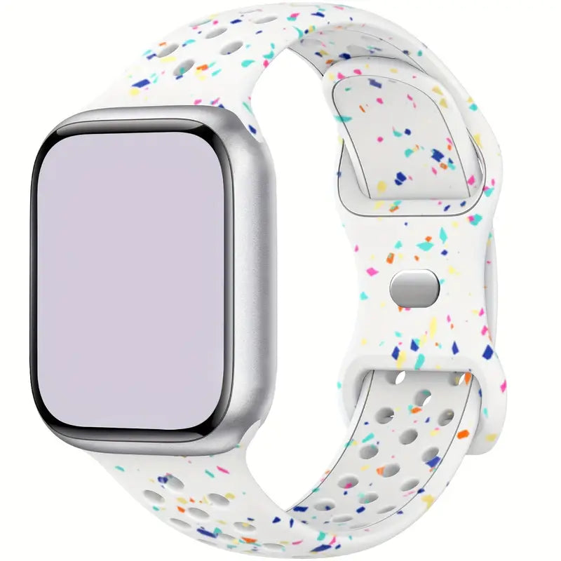 Correas de Silicón Confeti transpirable para Apple Watch