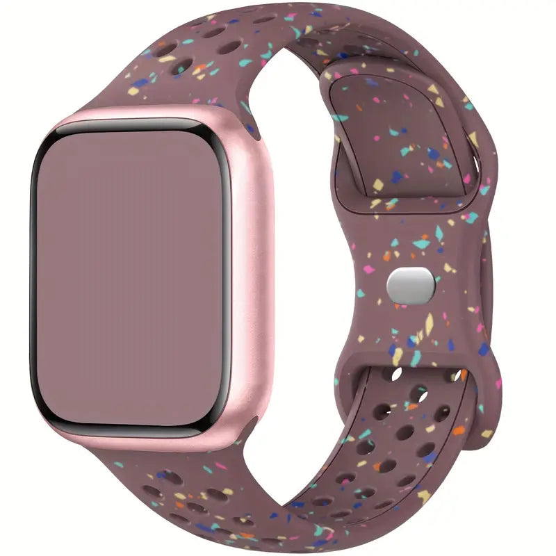 Correas de Silicón Confeti transpirable para Apple Watch