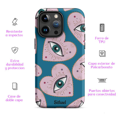 Deep Blue Eyes - Case de doble capa