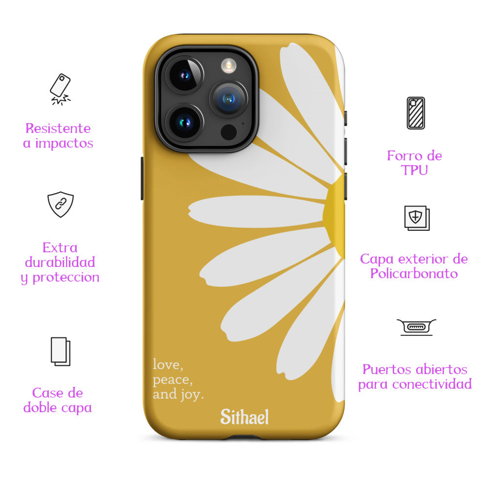 Daisy Yellow - Case de doble capa