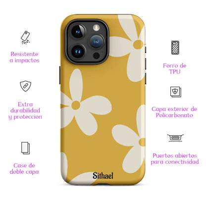 Yellow Flowers - Case de doble capa