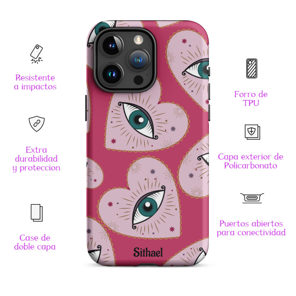 Magenta Eyes - Case de doble capa