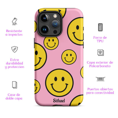 Pink Smiles - Case de doble capa