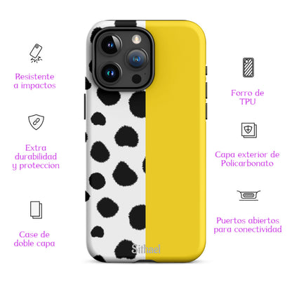 Cow and Yellow - Case de doble capa