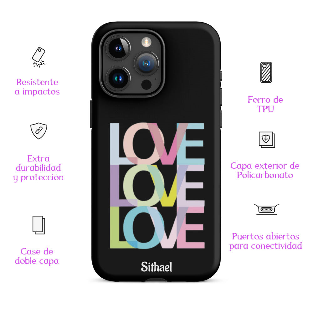 Love Black - Case de doble capa