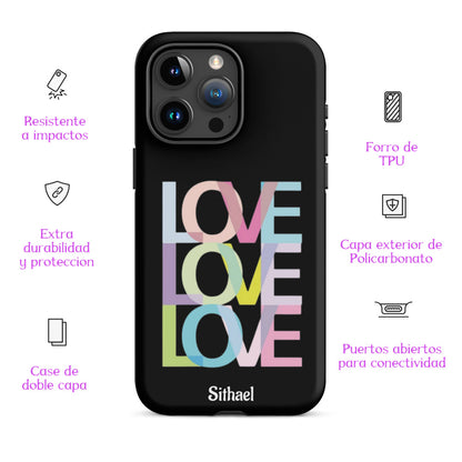 Love Black - Case de doble capa