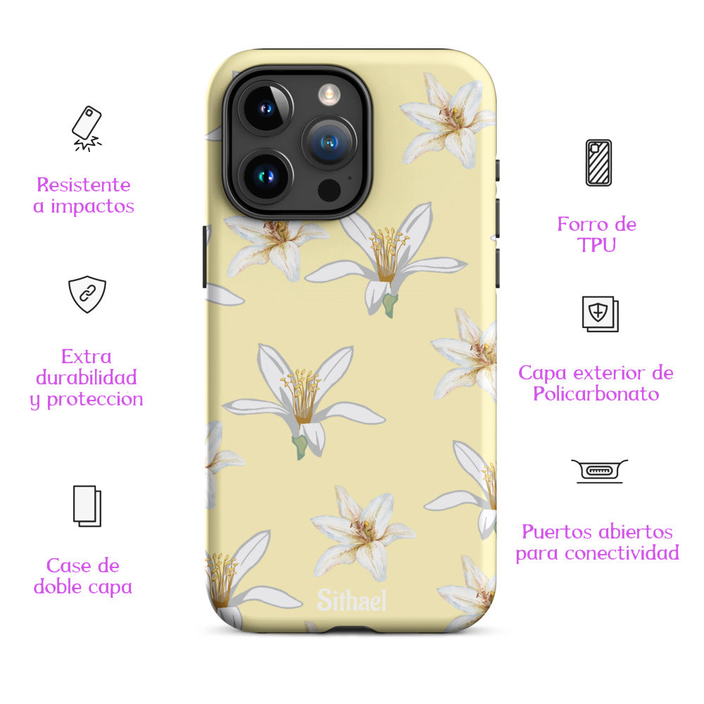 Lis´s Flowers - Case de doble capa