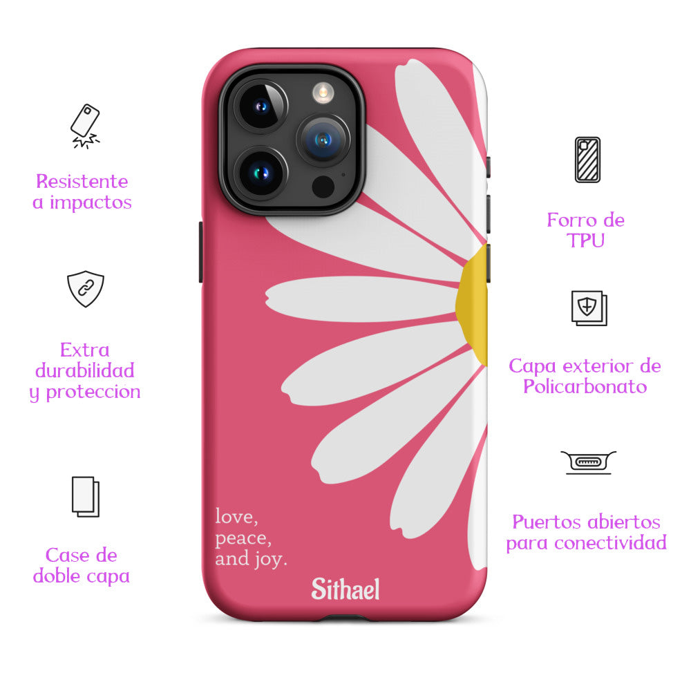 Daisy Magenta - Case de doble capa