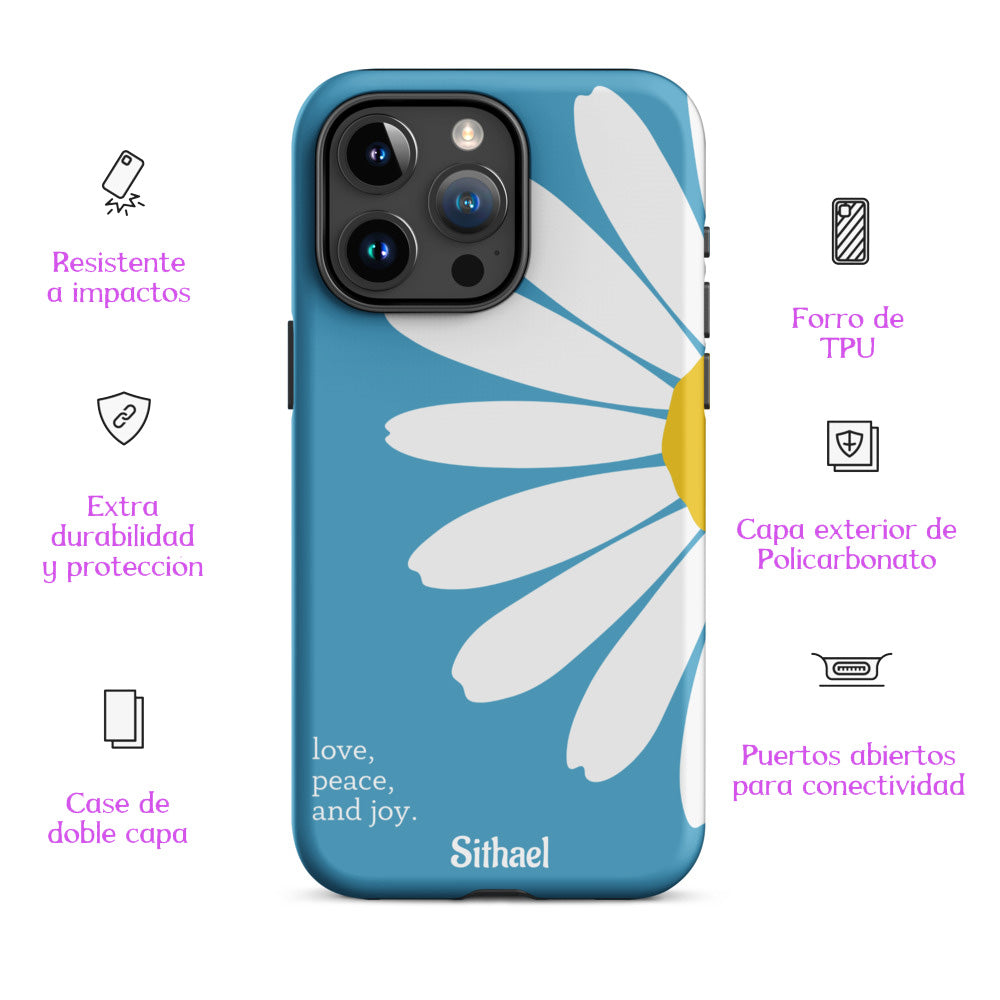 Daisy Blue - Case de doble capa