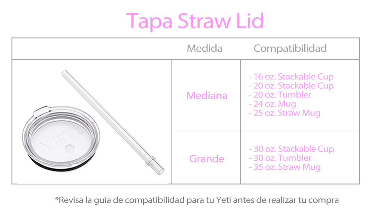 Tapa con popote - Yeti Original Straw Lid