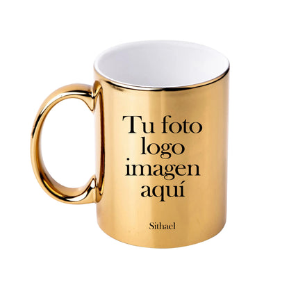 Taza tipo espejo personalizada