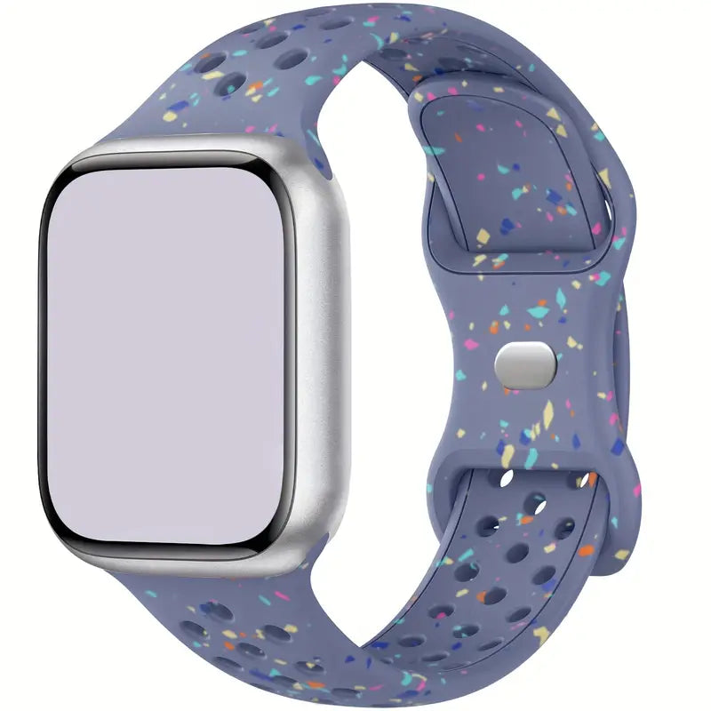 Correas de Silicón Confeti transpirable para Apple Watch