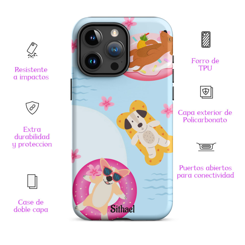 Swimming Dogs - Case Doble Capa