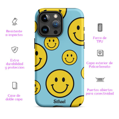 Blue Smiles - Case de doble capa