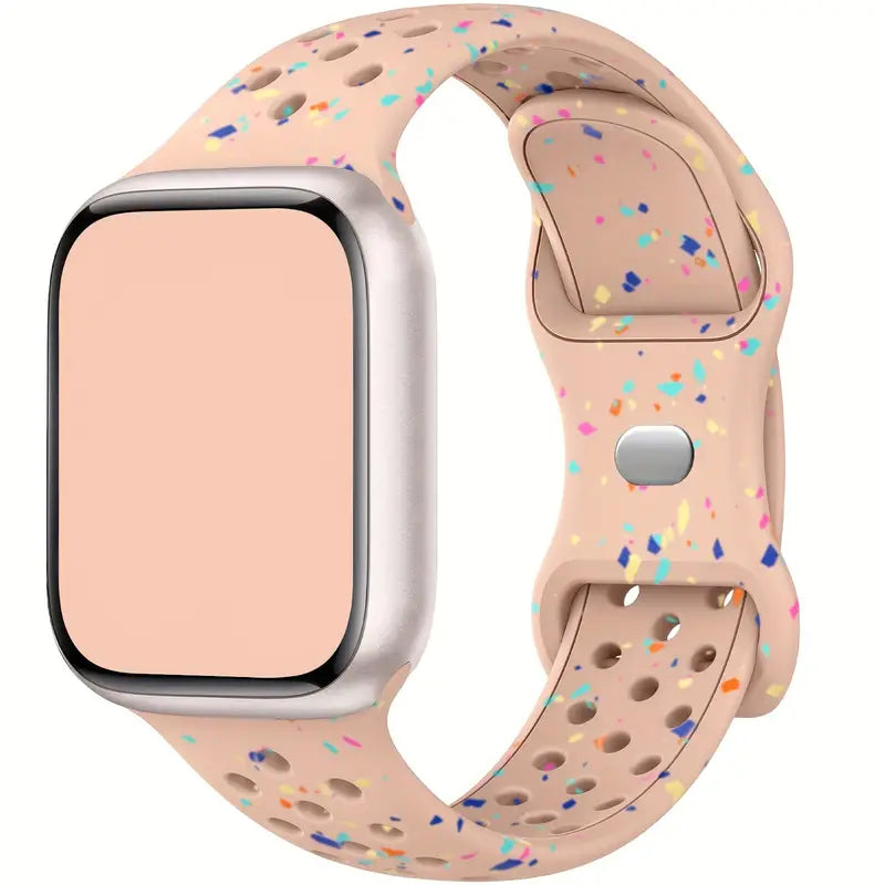 Correas de Silicón Confeti transpirable para Apple Watch