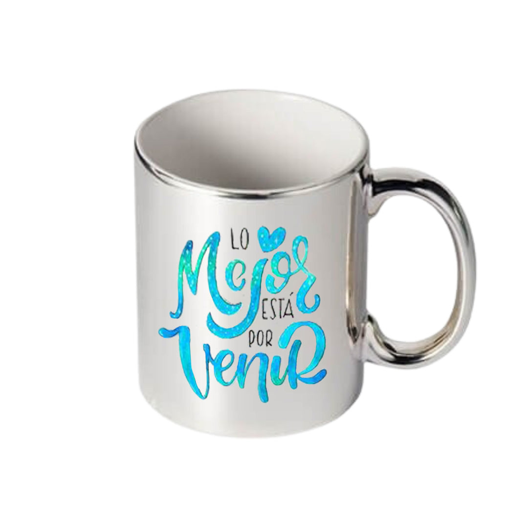 Taza tipo espejo personalizada