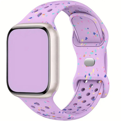 Correas de Silicón Confeti transpirable para Apple Watch