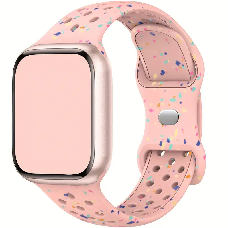 Correas de Silicón Confeti transpirable para Apple Watch