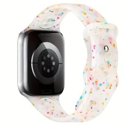 Correas de Silicón Confeti transpirable para Apple Watch