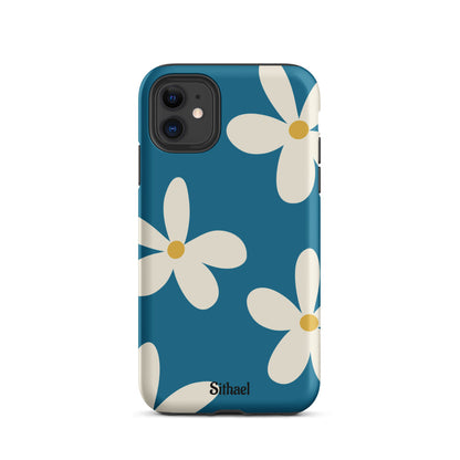 Aqua Flowers - Case de doble capa