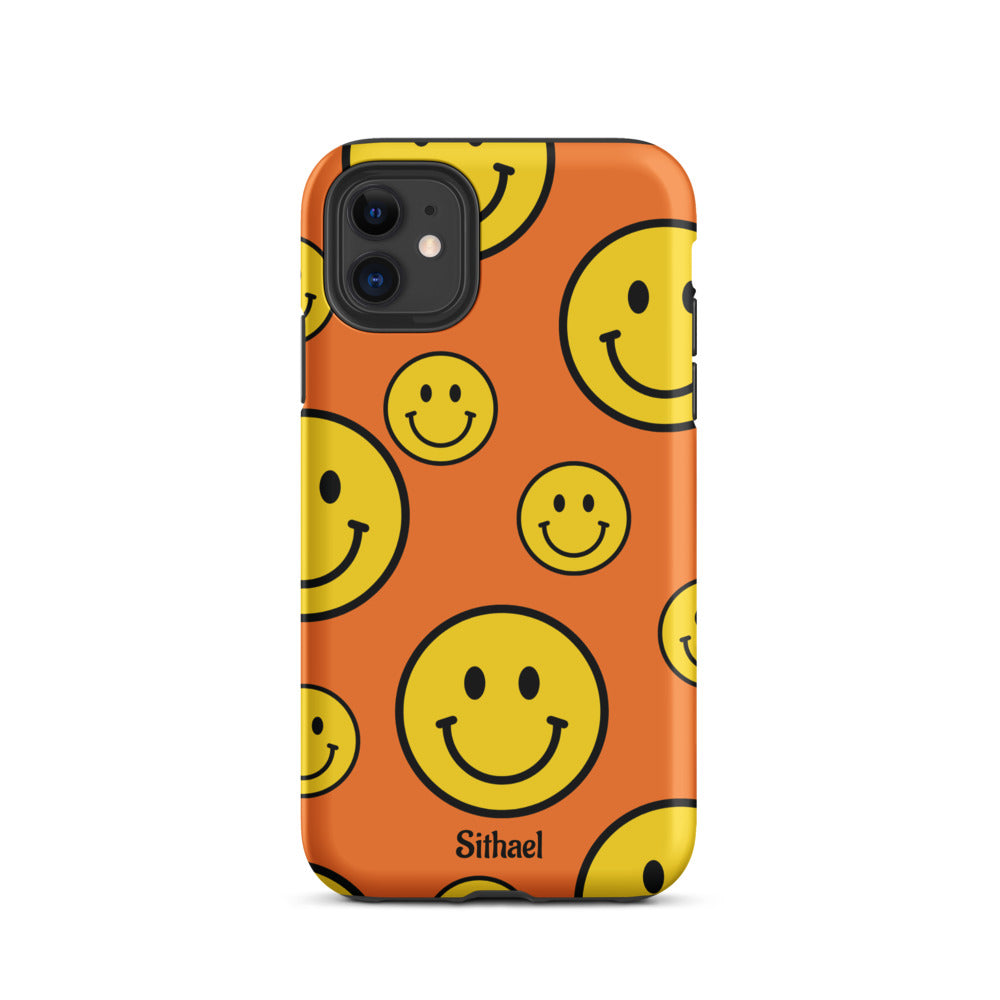 Orange Smiles - Case de doble capa