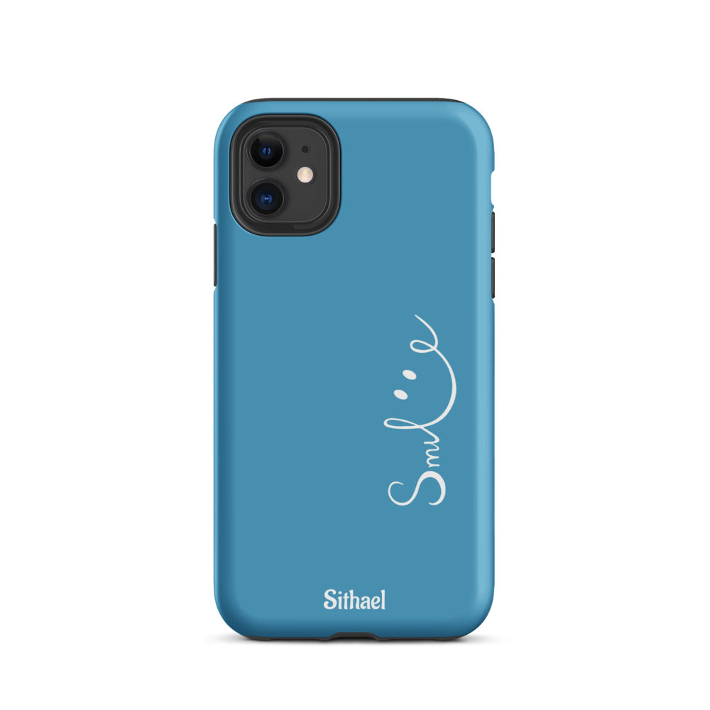 Smile Blue - Case de doble capa