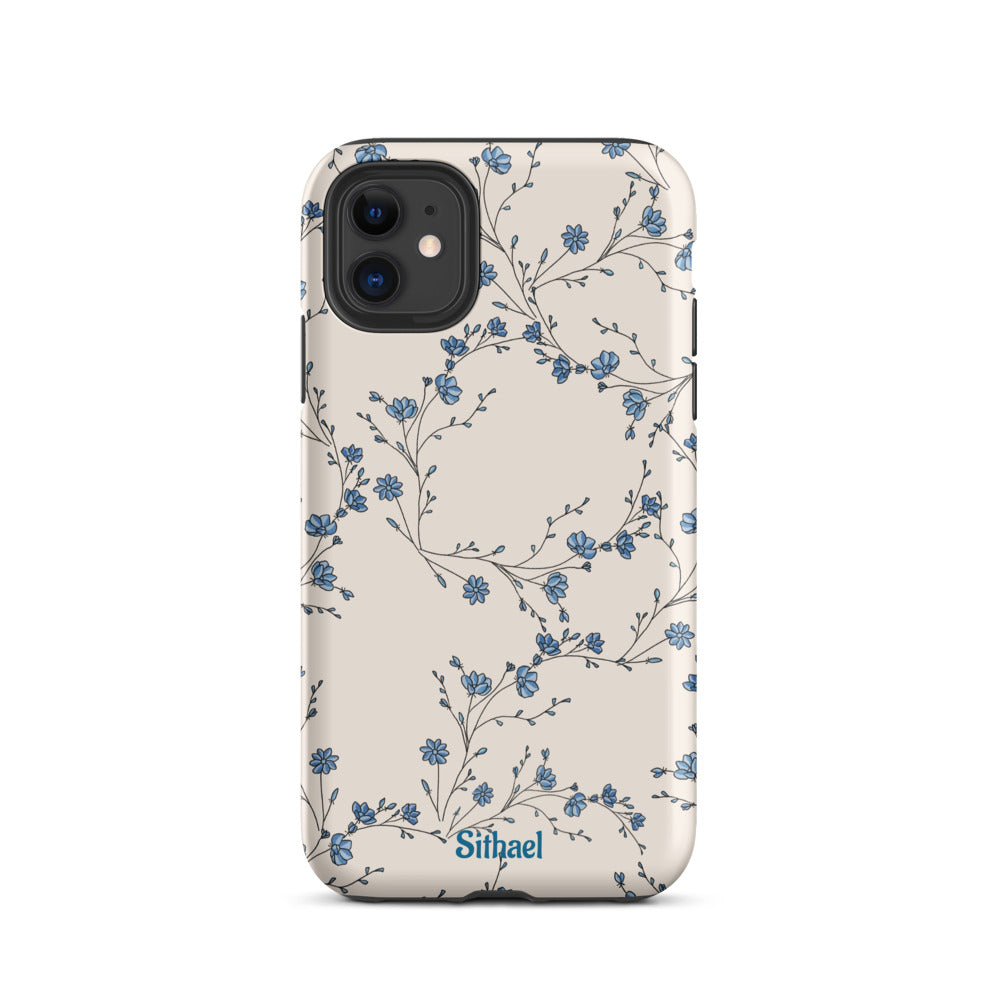 Blue Leaves - Case de doble capa