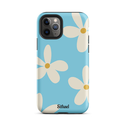 Blue Light Flowers - Case de doble capa