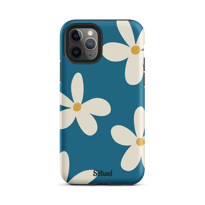 Aqua Flowers - Case de doble capa