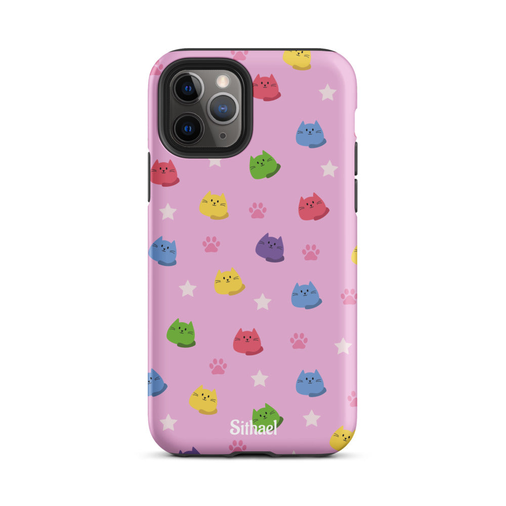 Pink Cats - Case de doble capa