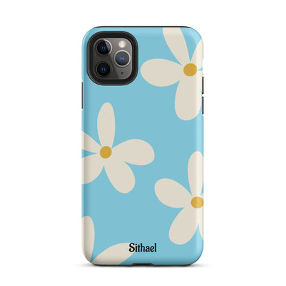 Blue Light Flowers - Case de doble capa