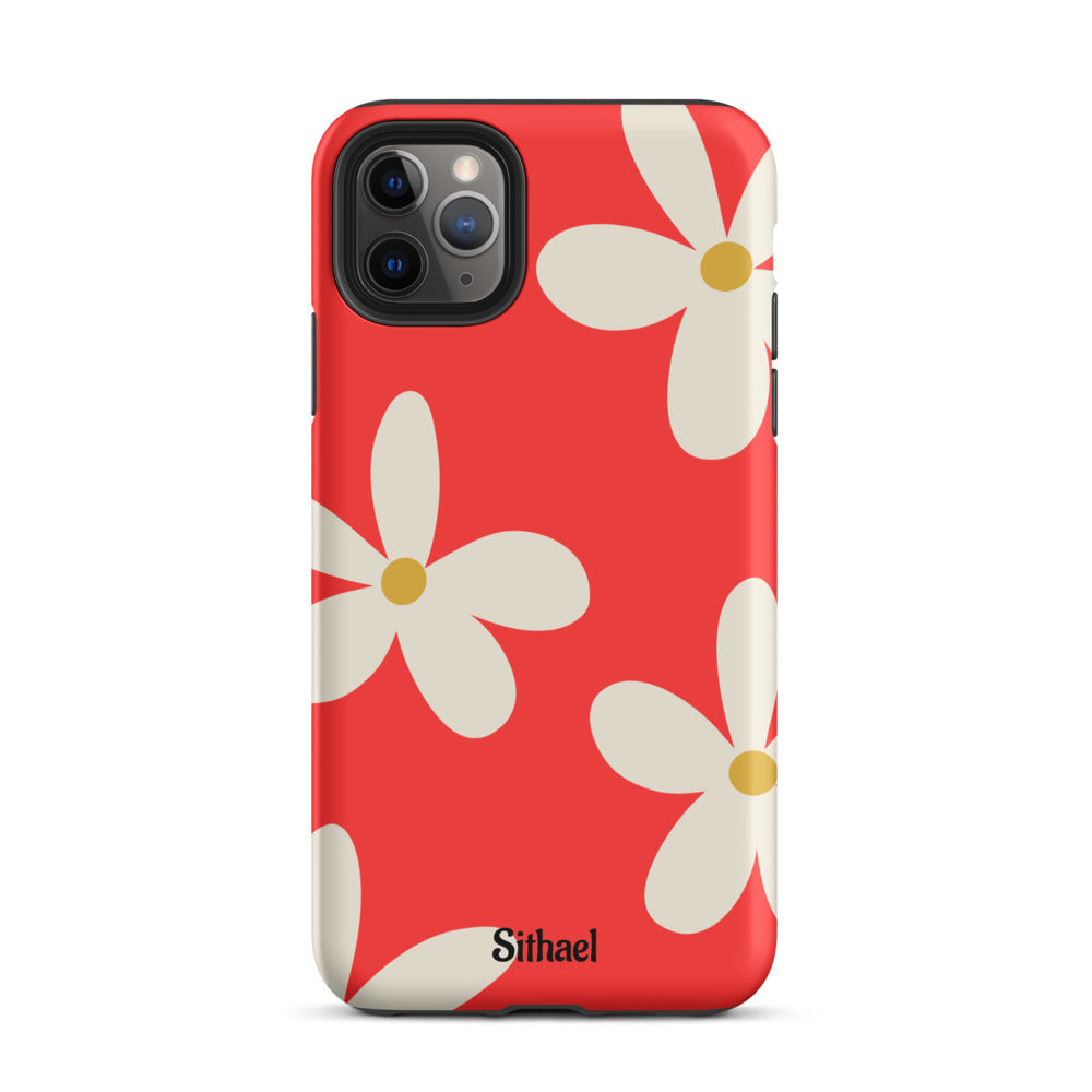 Red Flowers - Case de doble capa