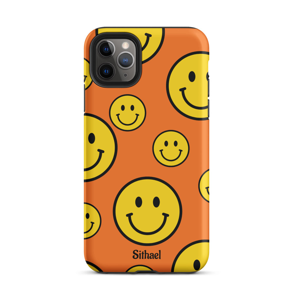 Orange Smiles - Case de doble capa