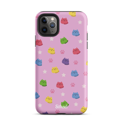 Pink Cats - Case de doble capa