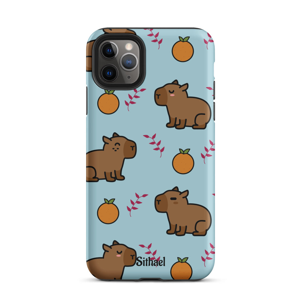 Capybara pattern - Case de doble capa