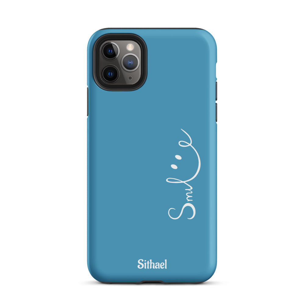 Smile Blue - Case de doble capa