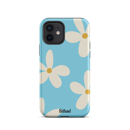 Blue Light Flowers - Case de doble capa