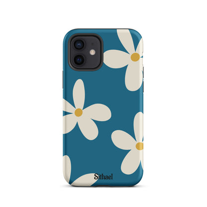 Aqua Flowers - Case de doble capa