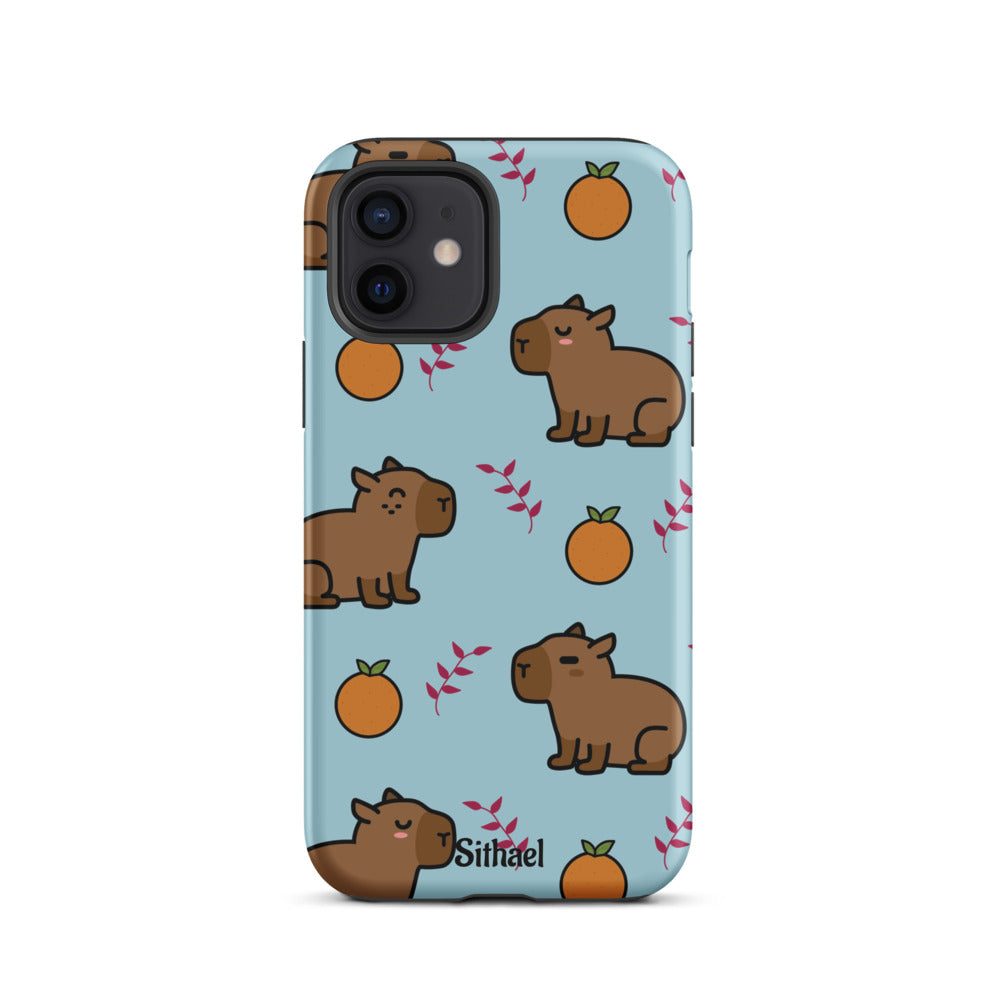 Capybara pattern - Case de doble capa