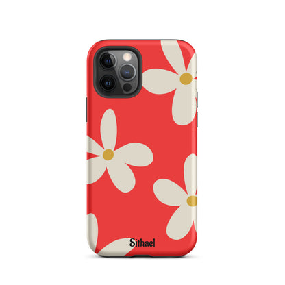 Red Flowers - Case de doble capa