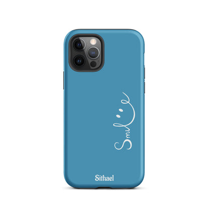 Smile Blue - Case de doble capa