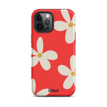 Red Flowers - Case de doble capa