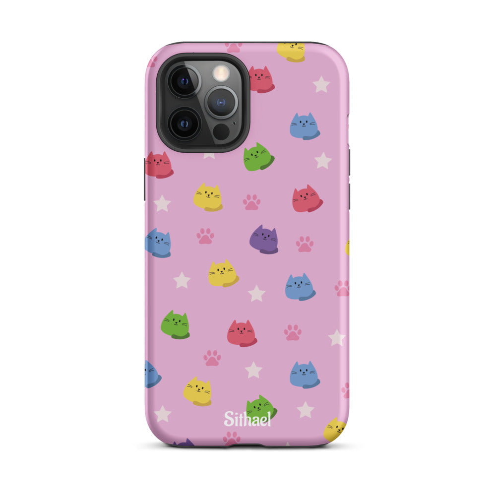 Pink Cats - Case de doble capa