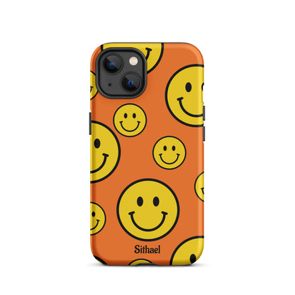 Orange Smiles - Case de doble capa