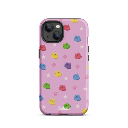 Pink Cats - Case de doble capa