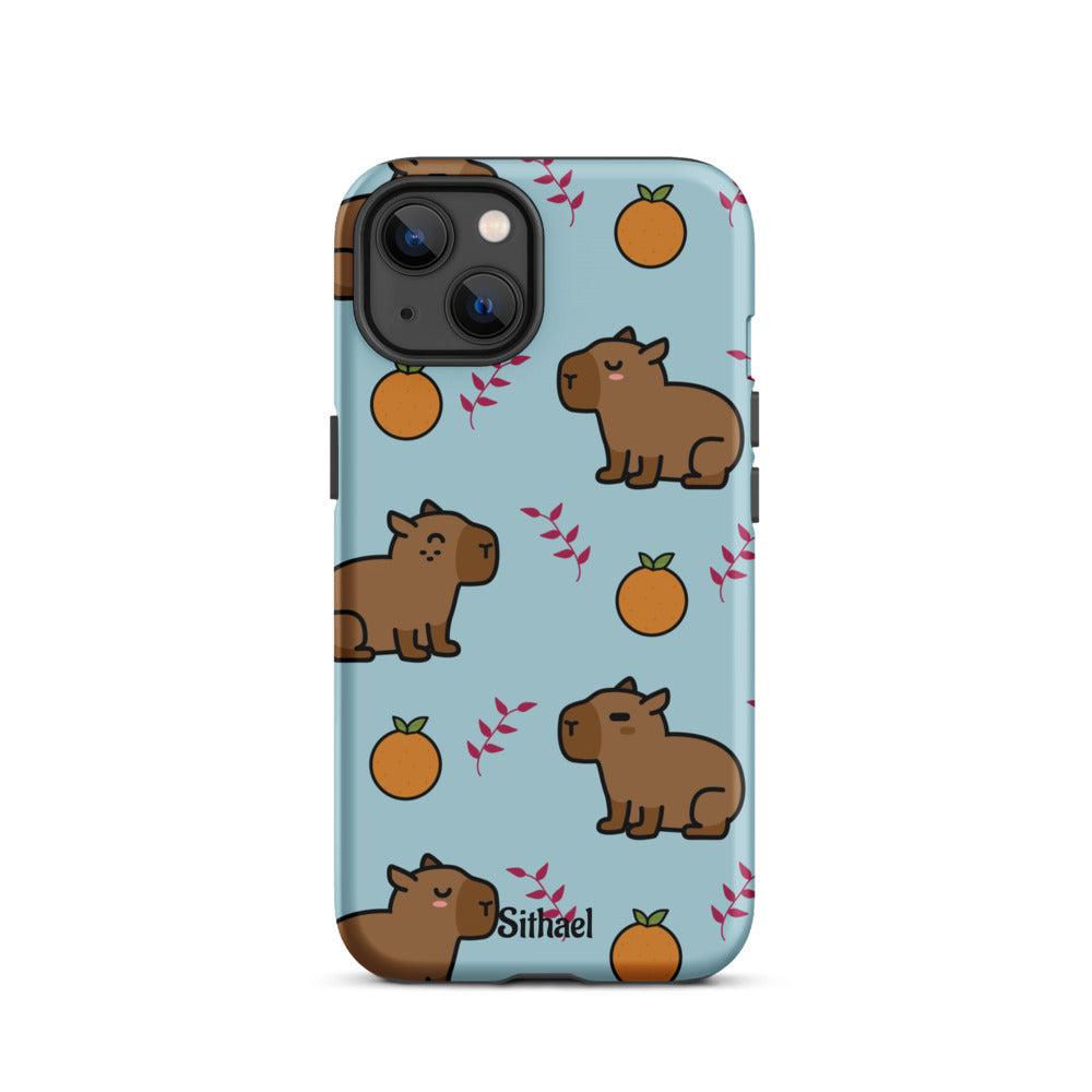 Capybara pattern - Case de doble capa