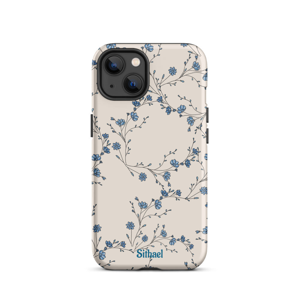 Blue Leaves - Case de doble capa