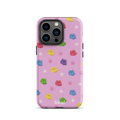 Pink Cats - Case de doble capa