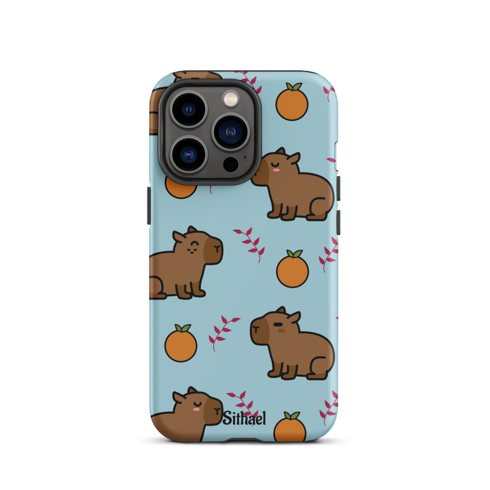 Capybara pattern - Case de doble capa