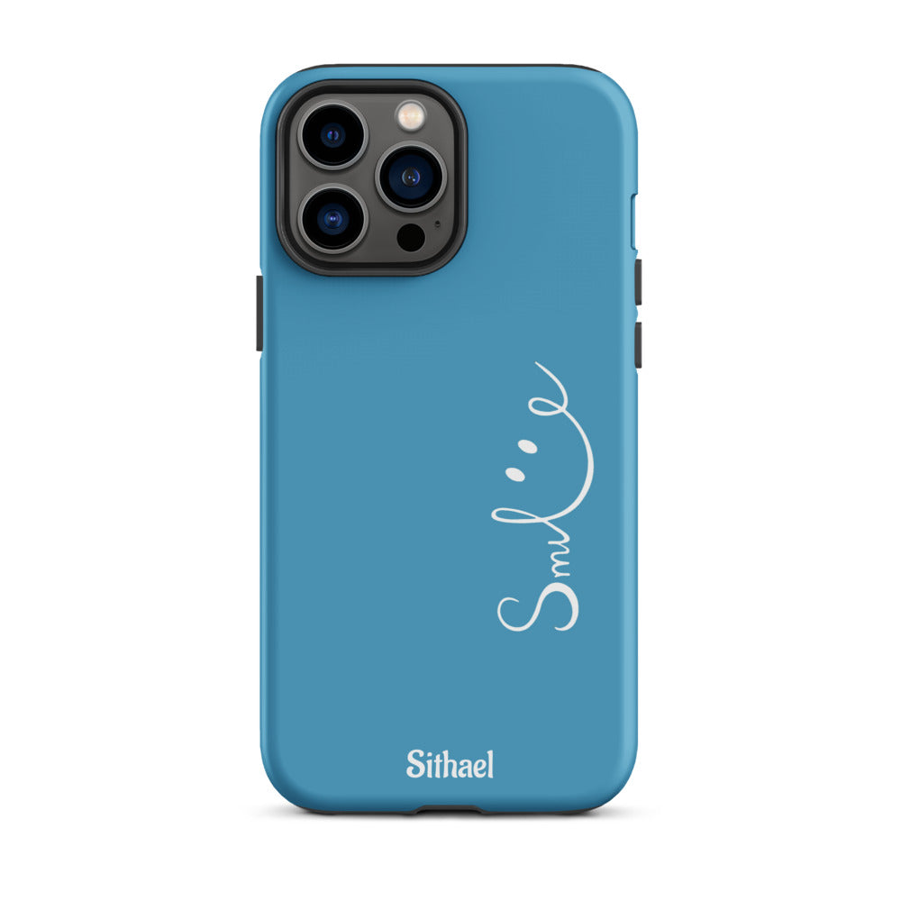 Smile Blue - Case de doble capa